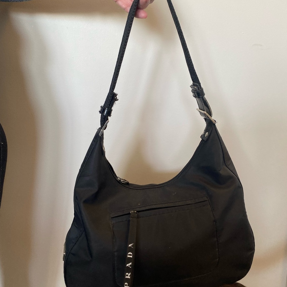 Prada vinyl purse